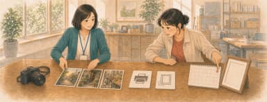 Opening illustration for Story 3, A Plan for Three Pictures