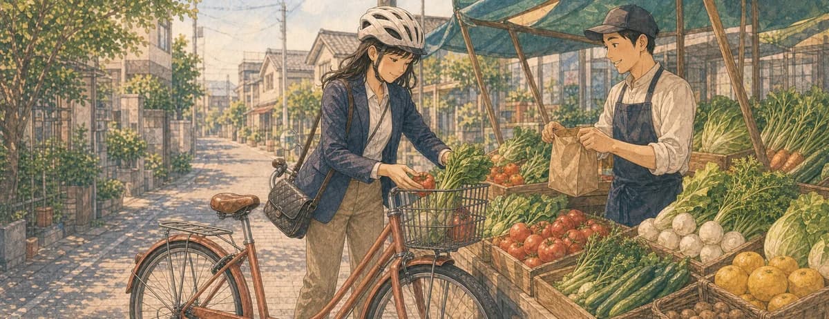 Opening illustration for Story 7, Shopping at the Market