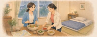 Opening illustration for Story 7, A Weekend Visit