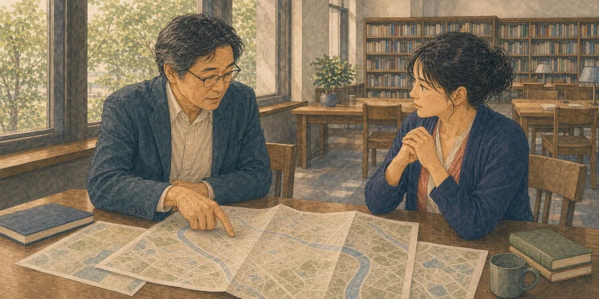 Opening illustration for Story 1, The Road Mori Remembers