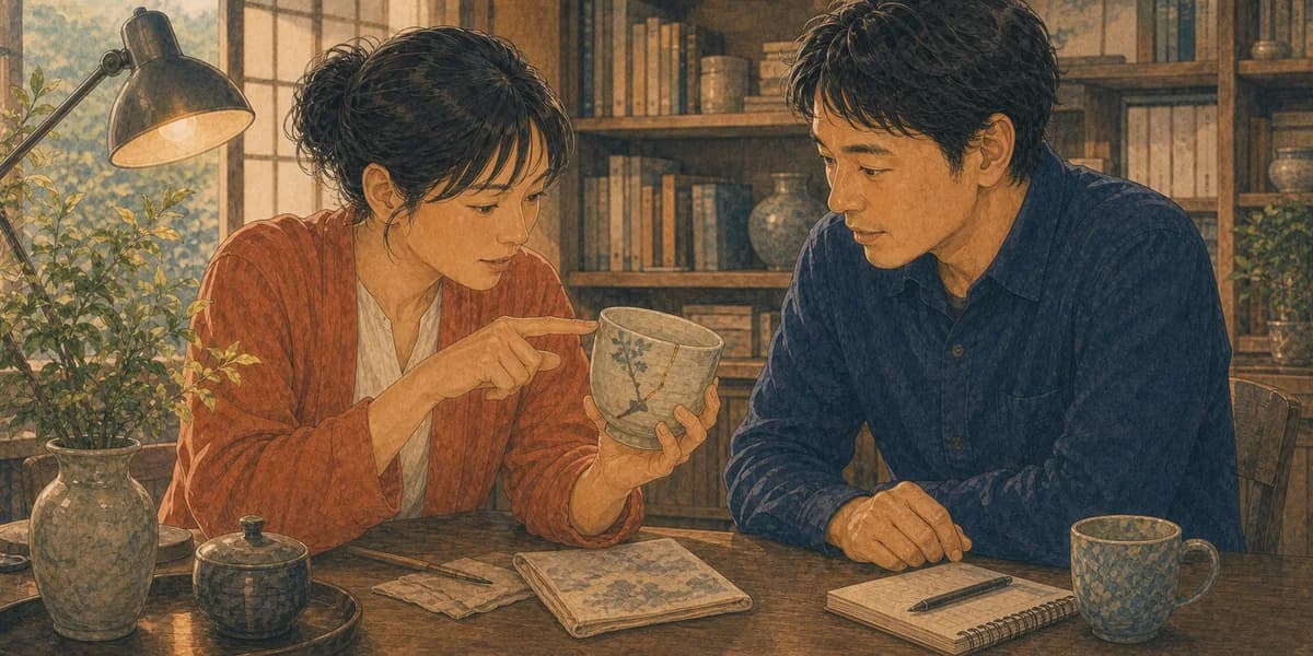 Opening illustration for Story 5, Yuki's Cafe Memory