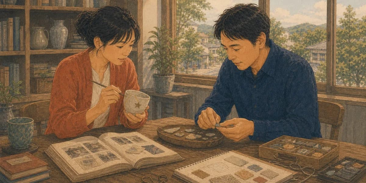 Opening illustration for Story 8, The Cups' Journey