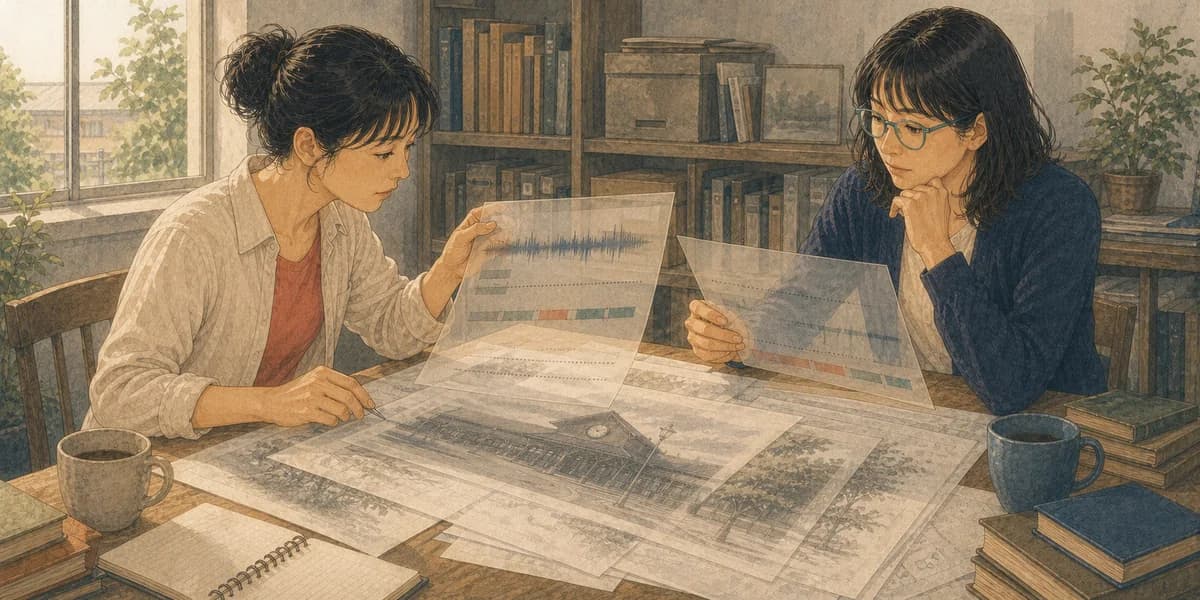 Opening illustration for Story 7, Restoring What the Page Lost