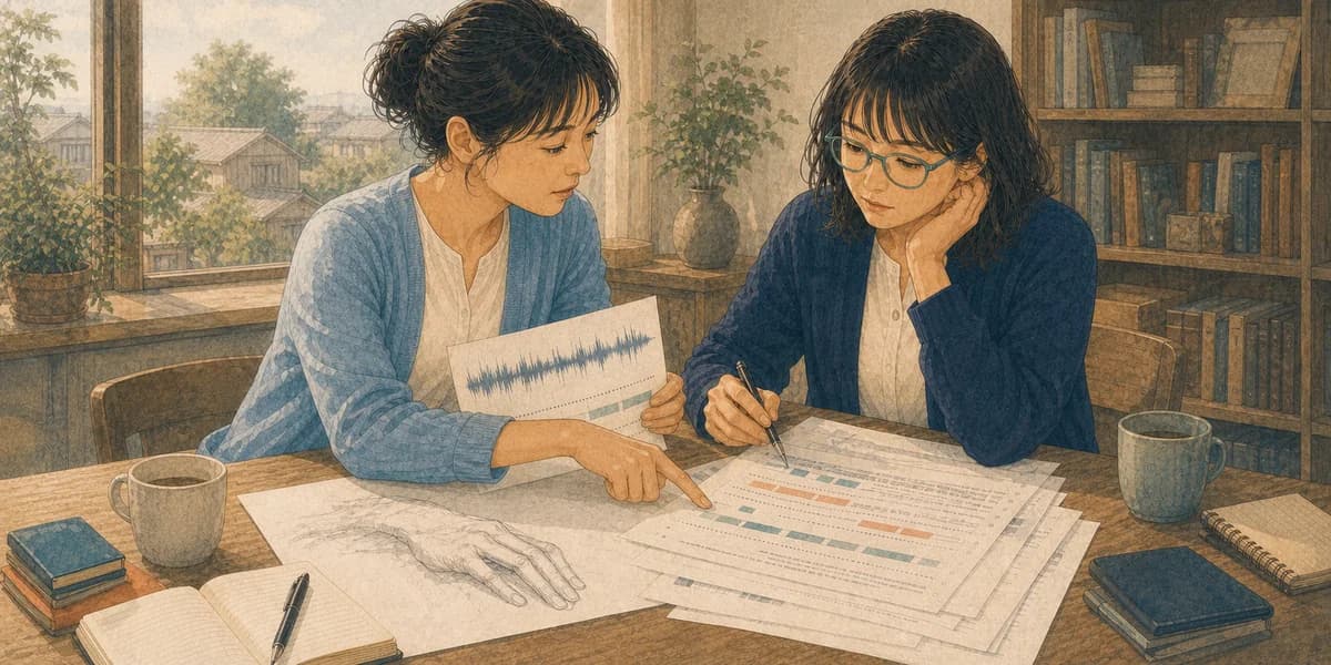 Opening illustration for Story 8, The Speaker Reads It Back