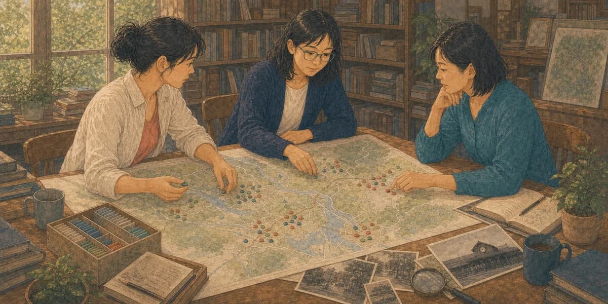 Opening illustration for Story 1, The Map of Our Sources