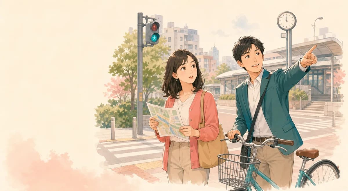 Opening illustration for Story 2, The Way to the Station