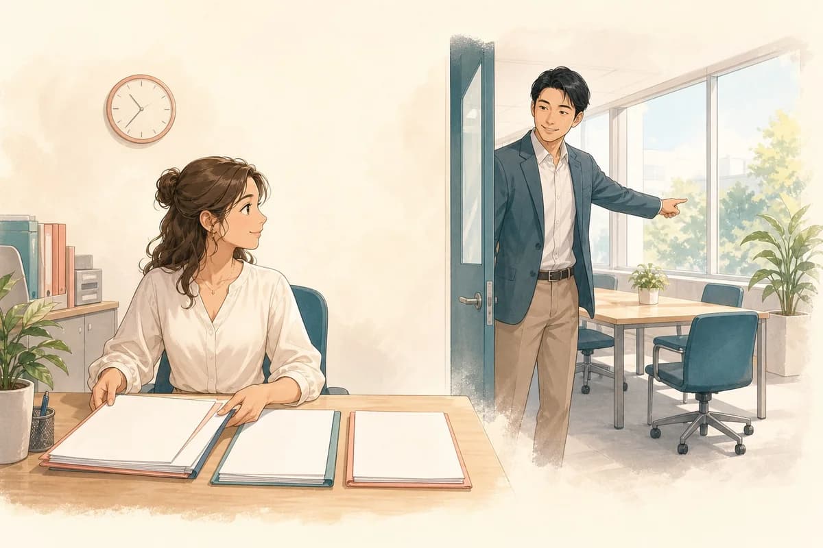 Opening illustration for Story 4, First Day at Work