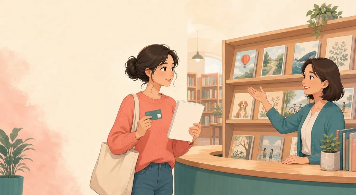 Opening illustration for Story 7, The Library Card