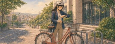 Opening illustration for Story 6, First Ride to Work