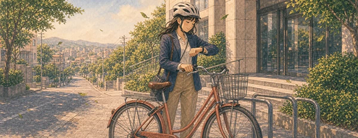 Opening illustration for Story 6, First Ride to Work