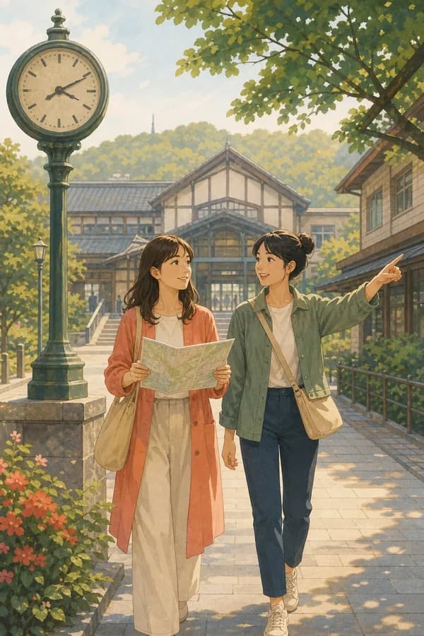 Opening illustration for Story 2, To the Station Together