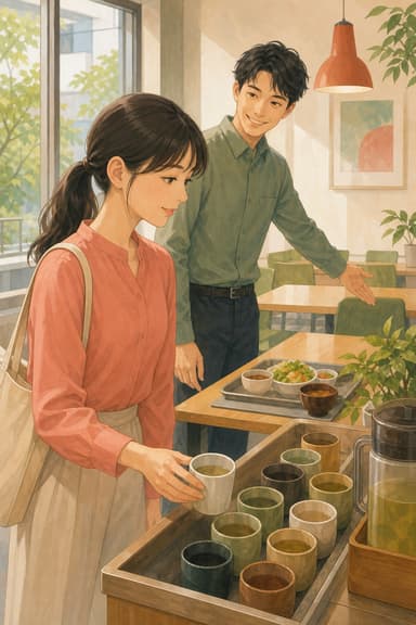 Illustration for A Seat at Lunch, Story 4 in A Place to Share.