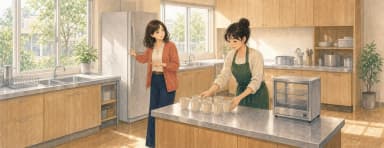 Opening illustration for Story 5, A Different Kitchen