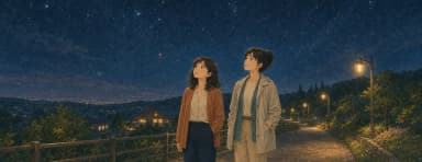 Opening illustration for Story 8, The Evening Walk
