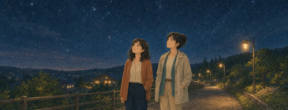 Opening illustration for Story 8, The Evening Walk