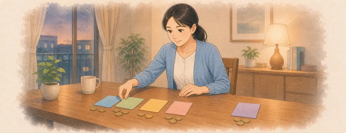 Opening illustration for Story 5, The Monthly Budget