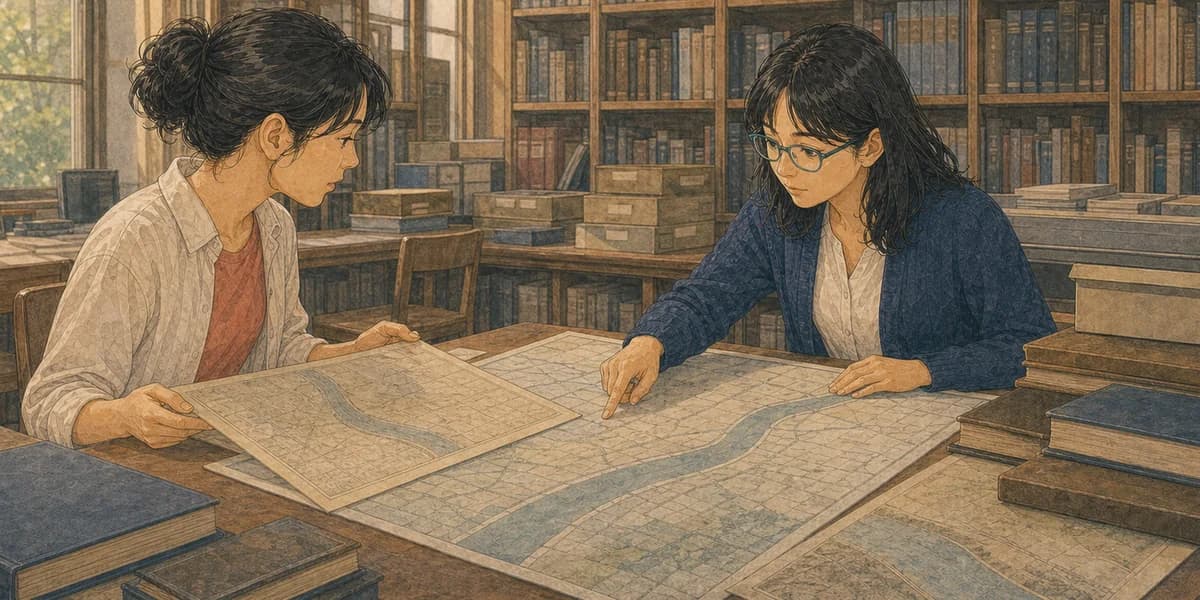 Opening illustration for Story 2, A Blank on the New Map