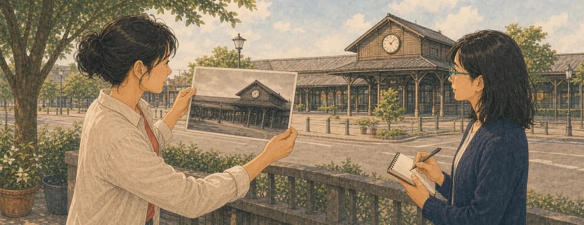 Opening illustration for Story 3, The Station Angle