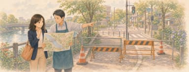 Opening illustration for Story 3, Testing the Route