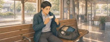 Opening illustration for Story 9, The Ticket Is in the Pocket