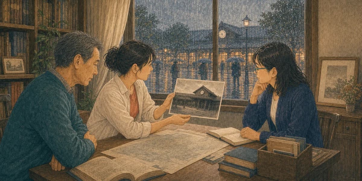 Opening illustration for Story 6, Rain Moved the Gathering