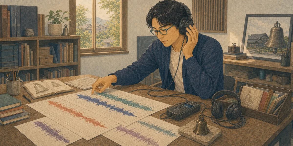 Opening illustration for Story 2, The Sound in Hoshimi