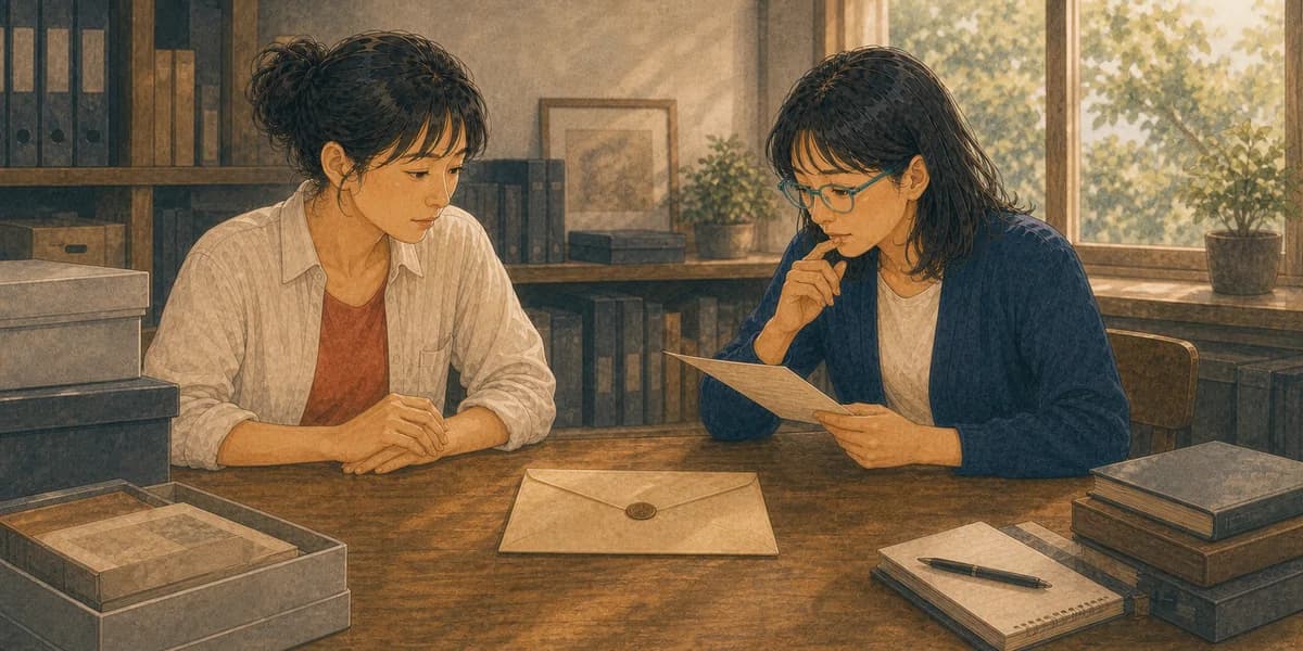 Opening illustration for Story 1, The Sealed Letter