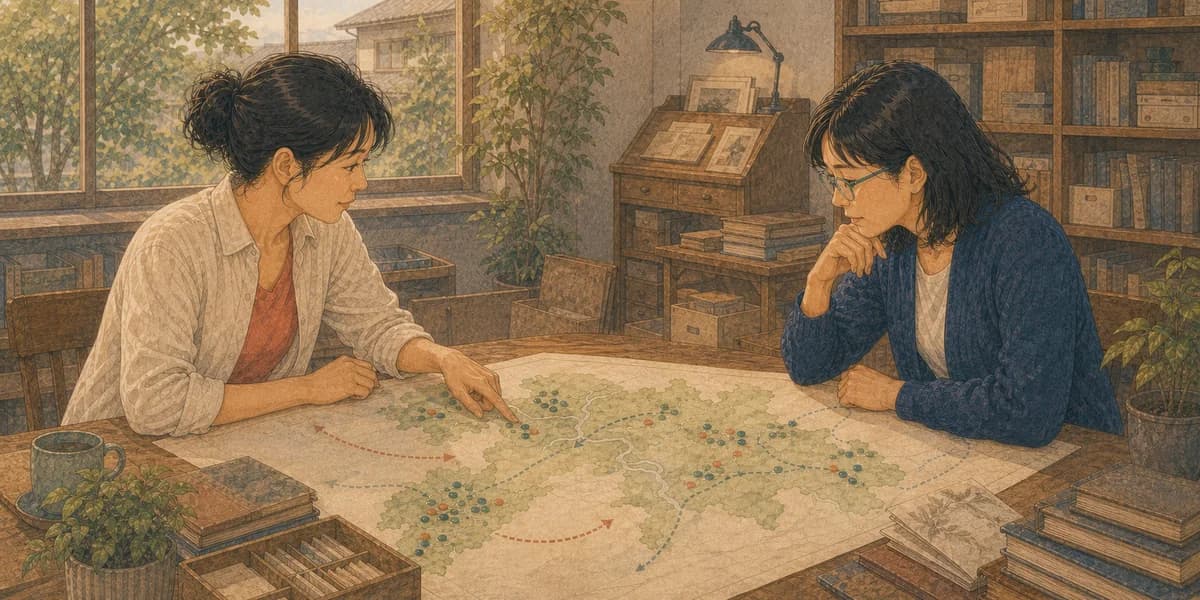 Opening illustration for Story 2, The Quiet Areas
