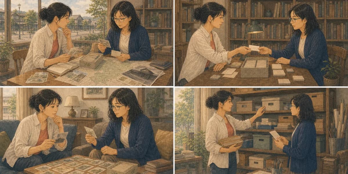 Opening illustration for Story 4, When and Where We Asked