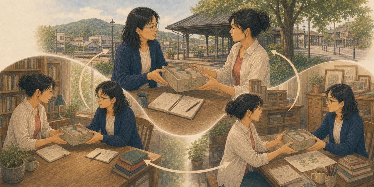 Opening illustration for Story 8, Stewardship across Three Towns